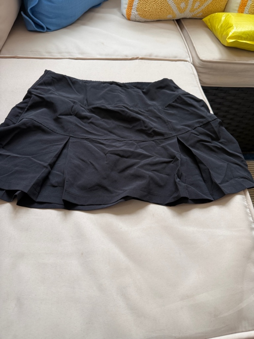 Eton Black Pleated Mini Skirt